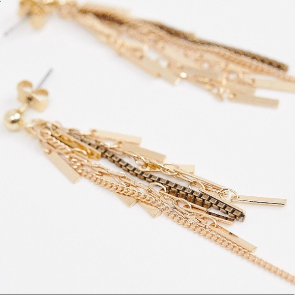 NWT delicate gold plated drop earrings - Picture 3 of 3